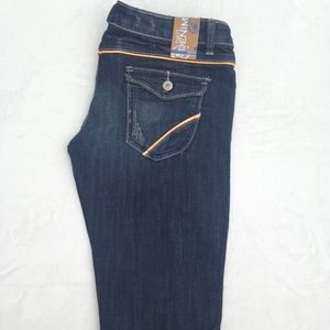 NWT RUE 21  Capri Jrs Stipped Cropped Denim